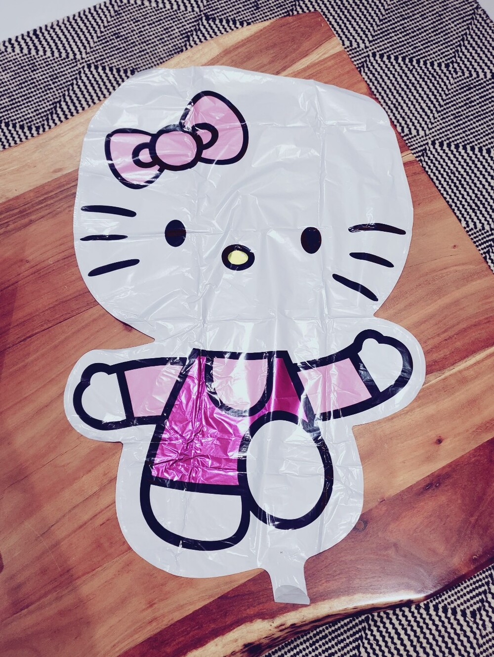 Large Hello Kitty Pink + Magenta Helium Foil Balloon